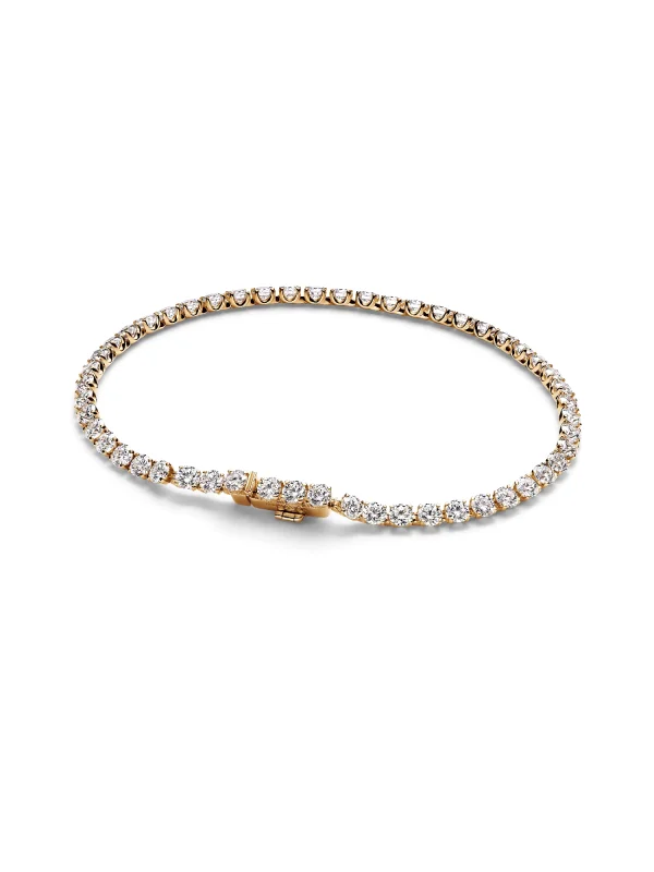(image for) PANDORA tennis bracelet sale: Era 14k Gold Lab-grown… - View 4