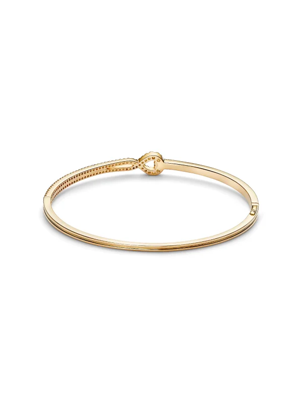 (image for) Pandora Infinite Lab-grown Diamond Pavé Double Row Bangle - 554149C01 - View 3