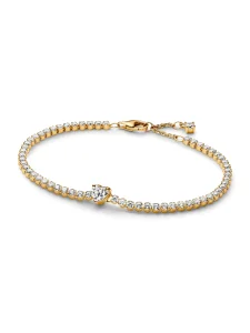 (image for) PANDORA Heart Sterling Silver Tennis Bracelet PANDORA…