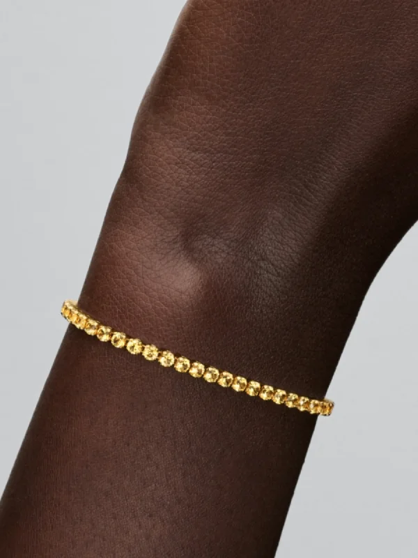 (image for) Pandora Sparkling Yellow Tennis Bracelet - 561469C03 - View 2