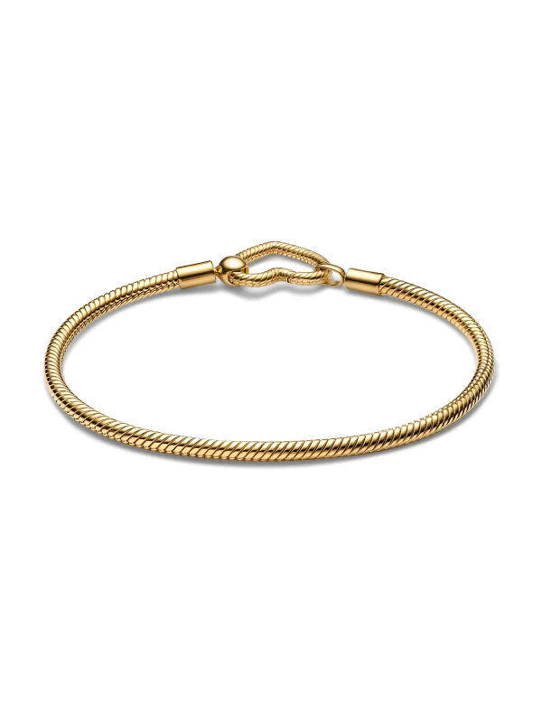 (image for) Pandora Heart Closure Snake Chain Bracelet - 562257C00 - View 4