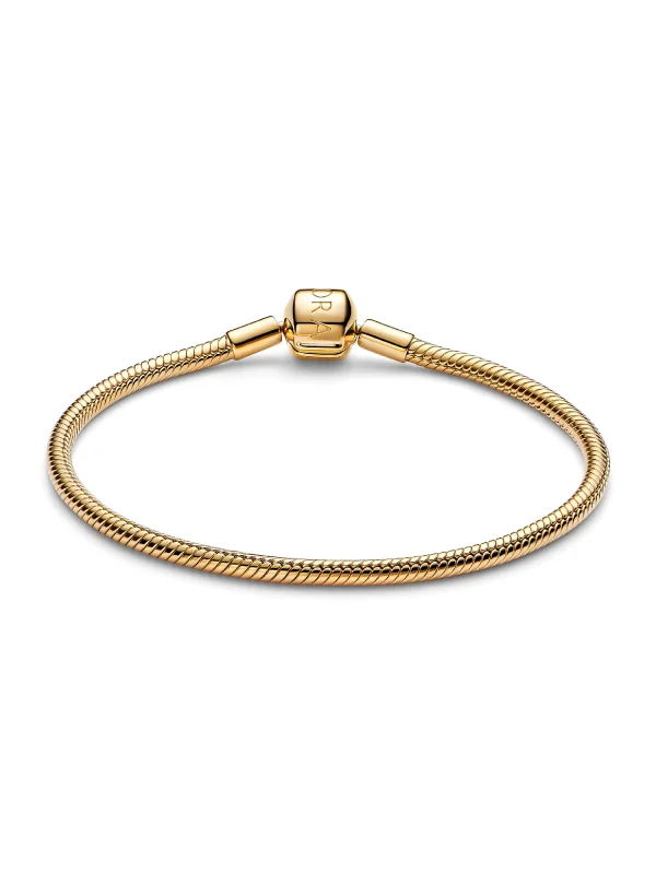 (image for) PANDORA Barrel Clasp Snake Chain Bracelet 563390C00 in 14k… - View 4