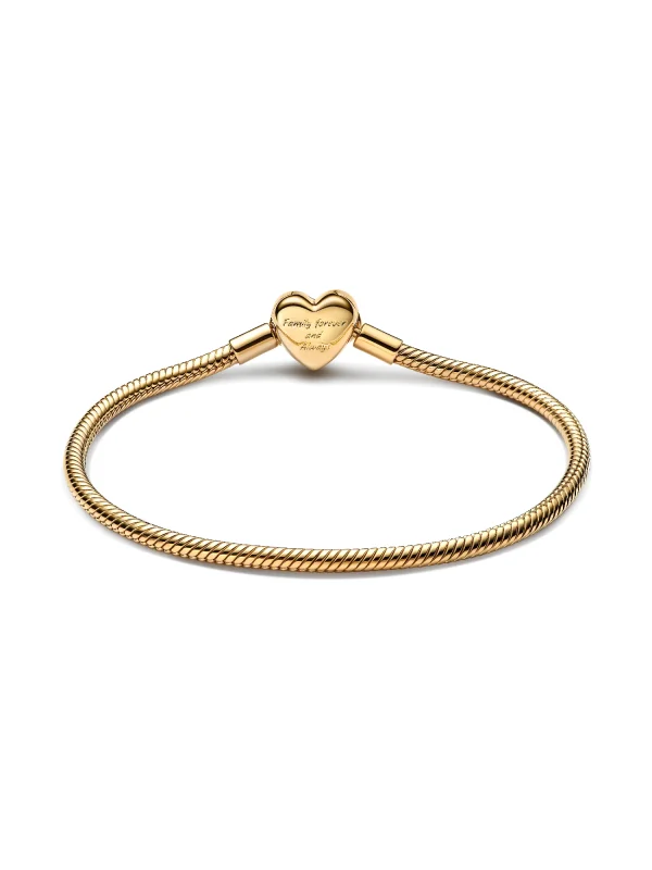 (image for) PANDORA Moments Sparkling Heart Clasp Bracelet 563758C01 - View 4