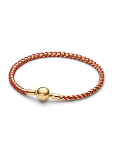 (image for) Pandora Red Cord Snake Chain Bracelet - 563816C01