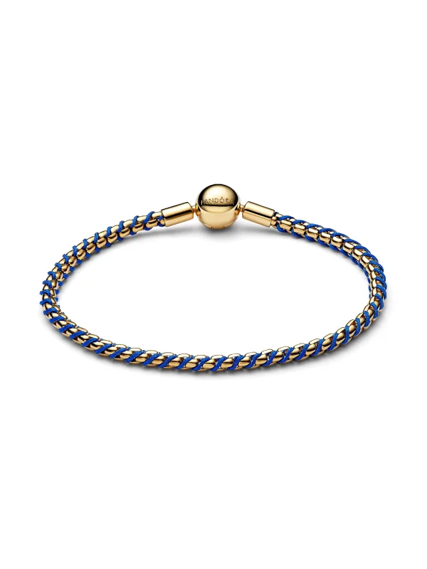 (image for) Pandora Blue Cord Box Chain Bracelet - 563816C02 - View 3
