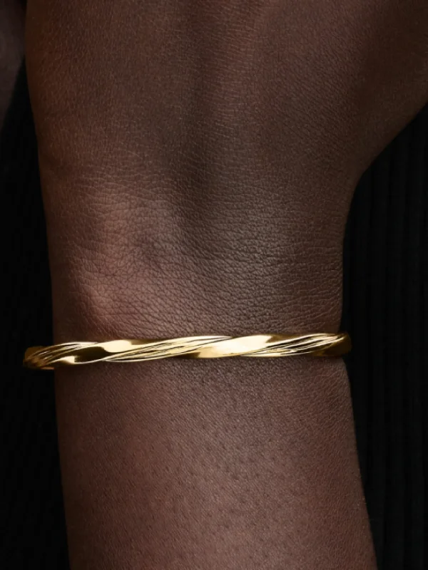 (image for) Pandora Twisted Open Bangle - 563869C00 - View 2