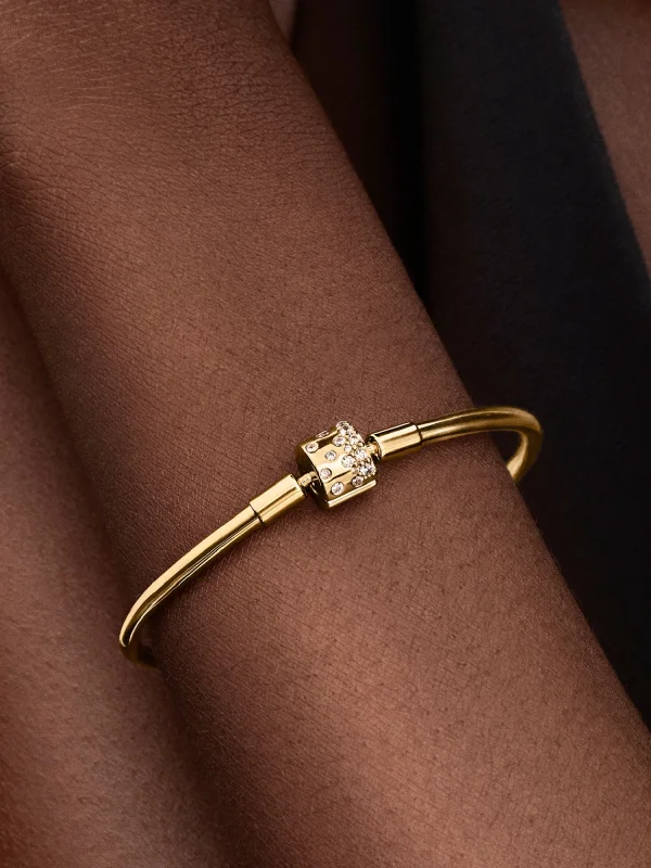 (image for) Pandora Sparkling Barrel Clasp Bangle - 563931C01 - View 2