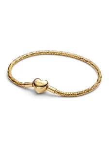 (image for) Pandora Heart Clasp Faceted Snake Chain Bracelet - 564236C00