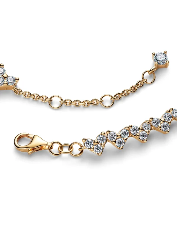 (image for) Pandora Triple Stone Heart Bracelet - 564390C01 - View 3
