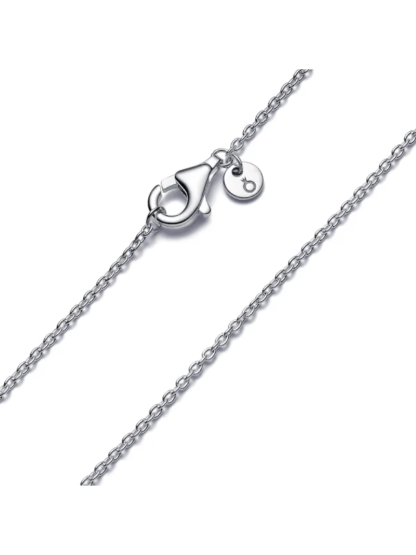 (image for) PANDORA Classic Cable Chain Necklace 590515 Sterling Silver - View 4