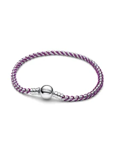 (image for) Purple PANDORA Charm Bracelet 593816C03 | Cord & Sterling…