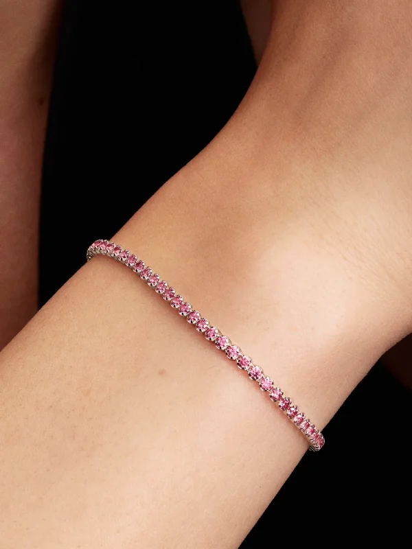 (image for) Pandora Pink Small Tennis Bracelet - 593927C02 - View 2