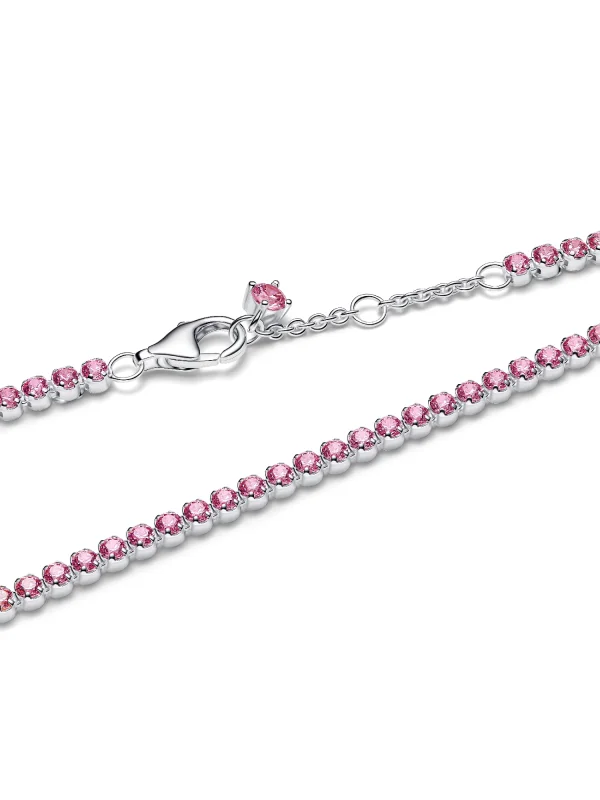 (image for) Pandora Pink Small Tennis Bracelet - 593927C02 - View 4
