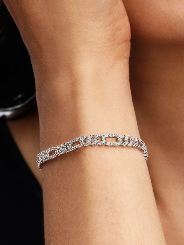 (image for) Pandora Oval Cuban Chain Bracelet - 594227C01 - View 2
