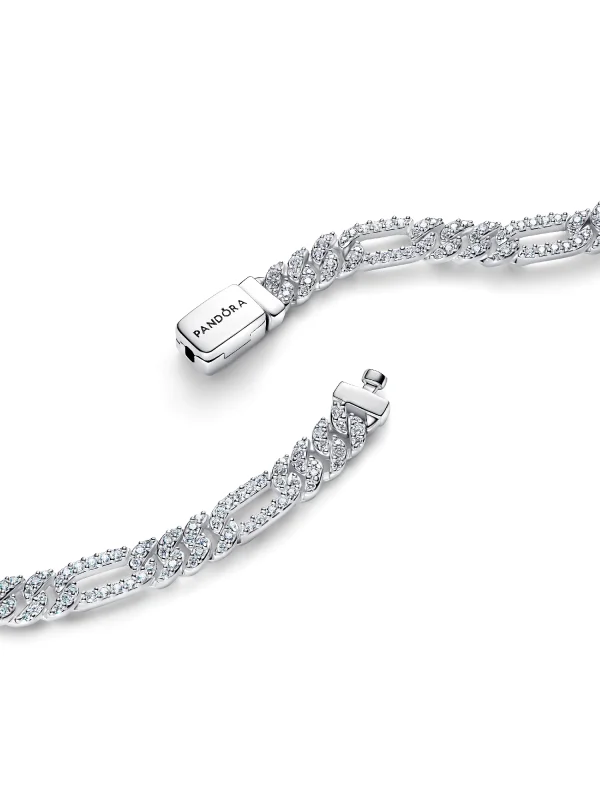 (image for) Pandora Oval Cuban Chain Bracelet - 594227C01 - View 3