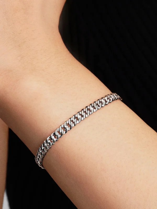 (image for) Cuban Chain PANDORA Bracelet 594367C00 Sterling Silver - View 2
