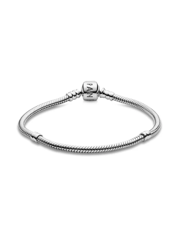 (image for) Pandora Moments Barrel Clasp Snake Chain Bracelet - 594593C00 - View 5