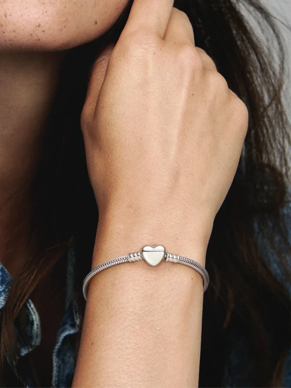 (image for) PANDORA Charm Keepsake Heart Silver PANDORA - View 2
