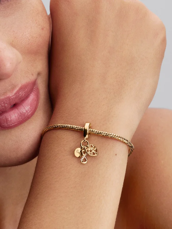 (image for) Pandora Family Infinity Triple Dangle Charm - 762201C01 - View 2