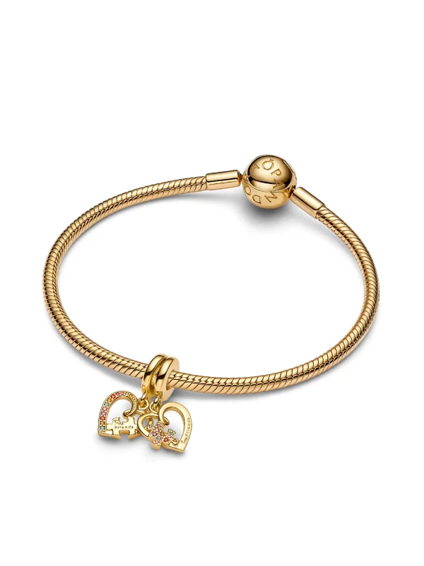 (image for) Pandora Splittable Puzzle Piece Hearts Dangle Charm - 762239C01 - View 4