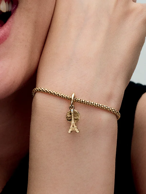 (image for) PANDORA PARIS Eiffel Tower Charm 763344C01 Lab-Grown Diamond - View 2