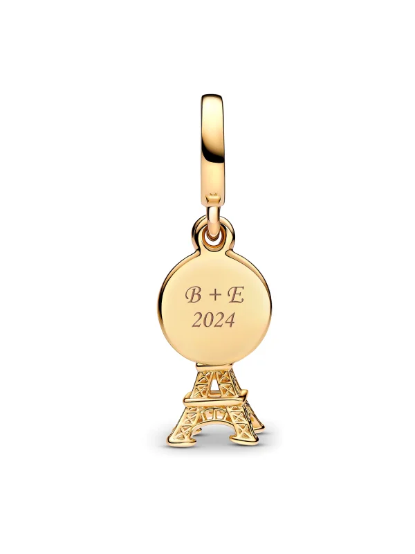 (image for) PANDORA PARIS Eiffel Tower Charm 763344C01 Lab-Grown Diamond - View 4