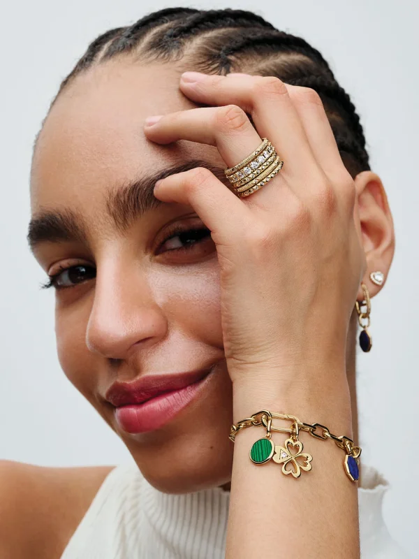 (image for) Pandora Green Engravable Mini Medallion Charm - 763389C01 - View 5
