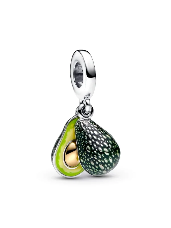 (image for) PANDORA Avocado Charm 763405C01 | Double Dangle Charm - View 2