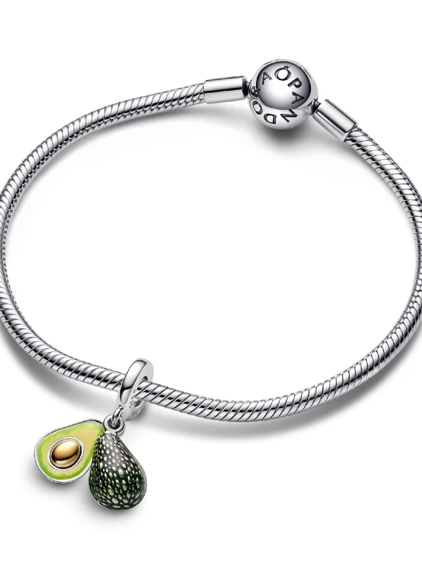 (image for) PANDORA Avocado Charm 763405C01 | Double Dangle Charm - View 5