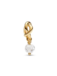 (image for) Pandora Faceted Clear Eternity Circle Dangle Charm - 763462C04