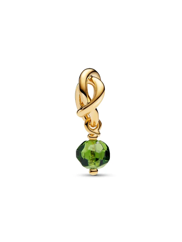 (image for) Pandora Faceted Spring Green Eternity Circle Dangle Charm - 763462C08 - View 4