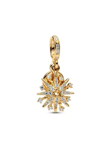 (image for) Pandora Sparkling Firework Double Dangle Charm - 763512C01
