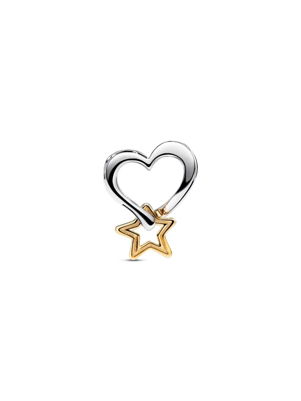 (image for) Pandora Lucky Star & Heart Charm - 763513C00 - View 6