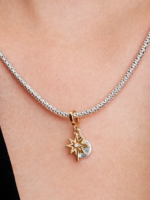 (image for) Pandora Engravable North Star Lab-grown Diamond Dangle Charm - 763588C01 - View 2