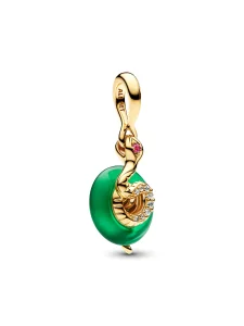 (image for) Pandora Snake Green Murano Glass Dangle Charm - 763617C01