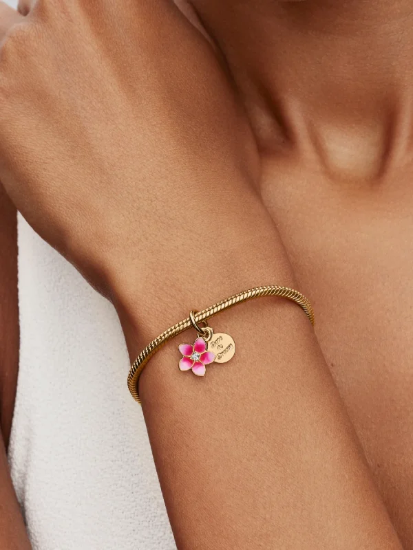 (image for) Moana PANDORA Charm 763845C01 | Disney Flower Dangle - View 2