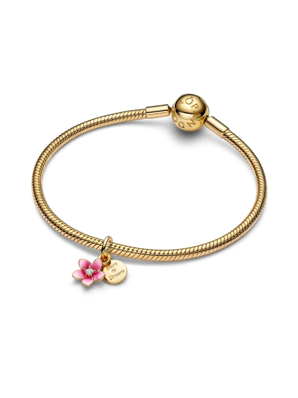 (image for) Moana PANDORA Charm 763845C01 | Disney Flower Dangle - View 3