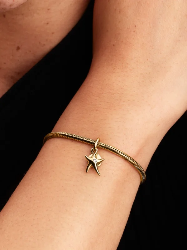 (image for) Pandora Starfish Double Dangle Charm - 763892C01 - View 2