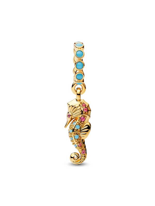 (image for) PANDORA Seahorse Charm 763895C01 | Cubic Zirconia Dangle - View 5