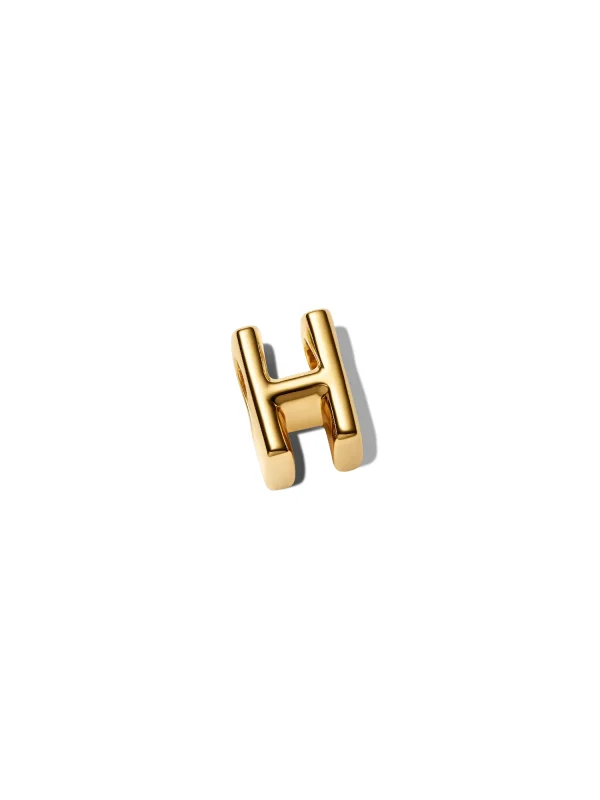 (image for) Pandora Letter H Alphabet Charm - 763954C00 - View 4