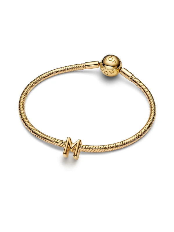 (image for) Pandora Letter M Alphabet Charm - 763959C00 - View 4