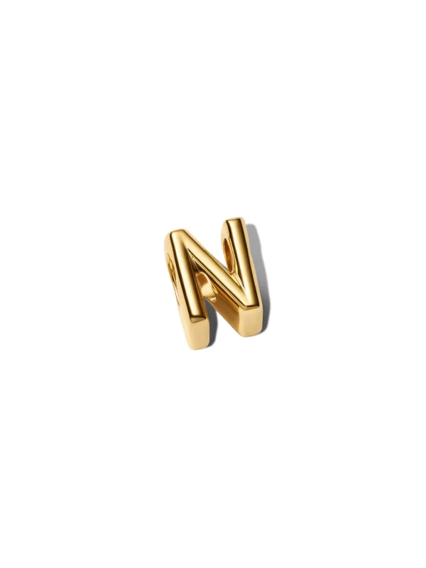 (image for) Pandora Letter N Alphabet Charm - 763960C00 - View 5