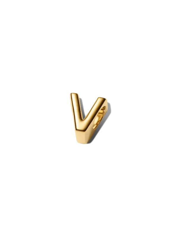 (image for) Pandora Letter V Alphabet Charm - 763968C00 - View 6