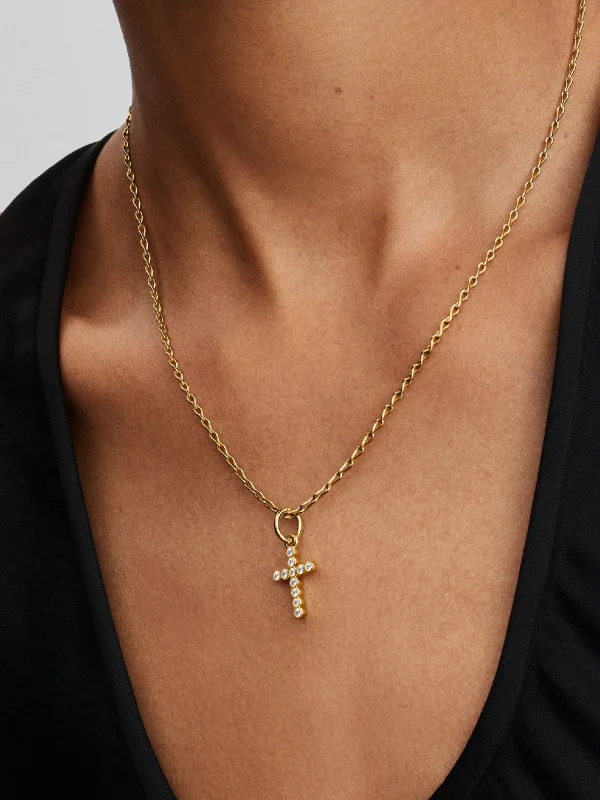 (image for) Pandora Cross Dangle Charm - 764063C01 - View 2