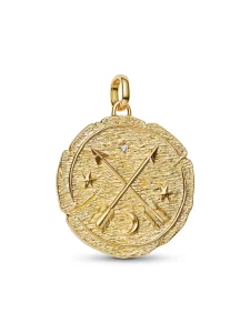 (image for) Pandora Crossing Arrows Oversized Medallion Charm - 764084C01