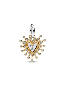 (image for) Pandora Radiant Heart Double Dangle Charm - 764141C01