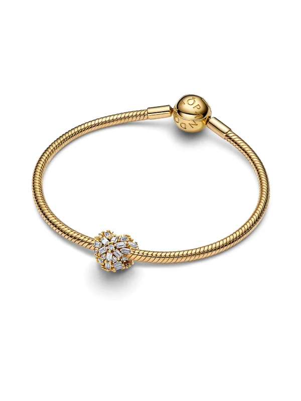 (image for) Pandora Sparkling Heart Charm - 764240C01 - View 3