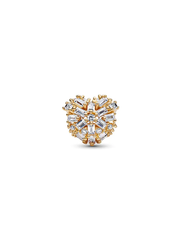 (image for) Pandora Sparkling Heart Charm - 764240C01 - View 5