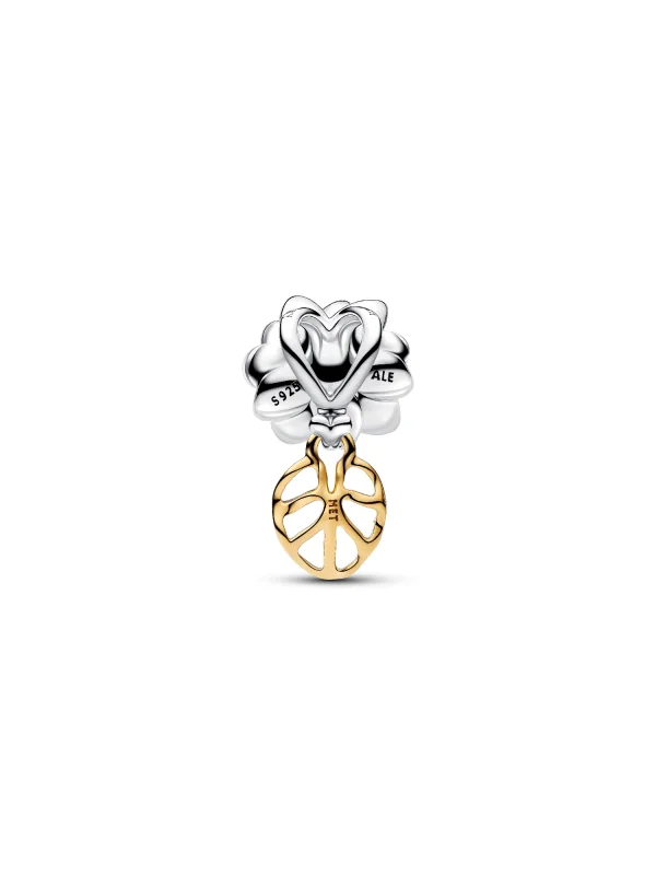 (image for) Pandora Disney Princess Tiana Water Lily Lab-grown Diamond Charm - 764326C01 - View 5