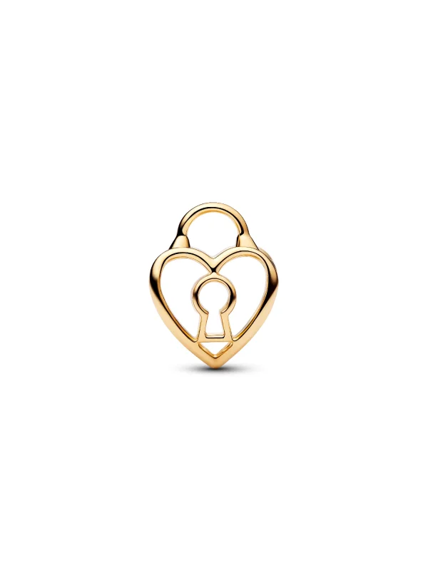 (image for) Pandora Openwork Heart Padlock Charm - 764358C00 - View 3